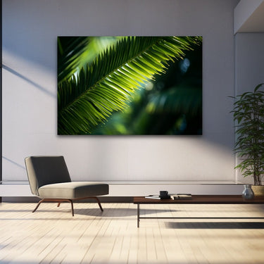 Tropical Palm Leaves Painting